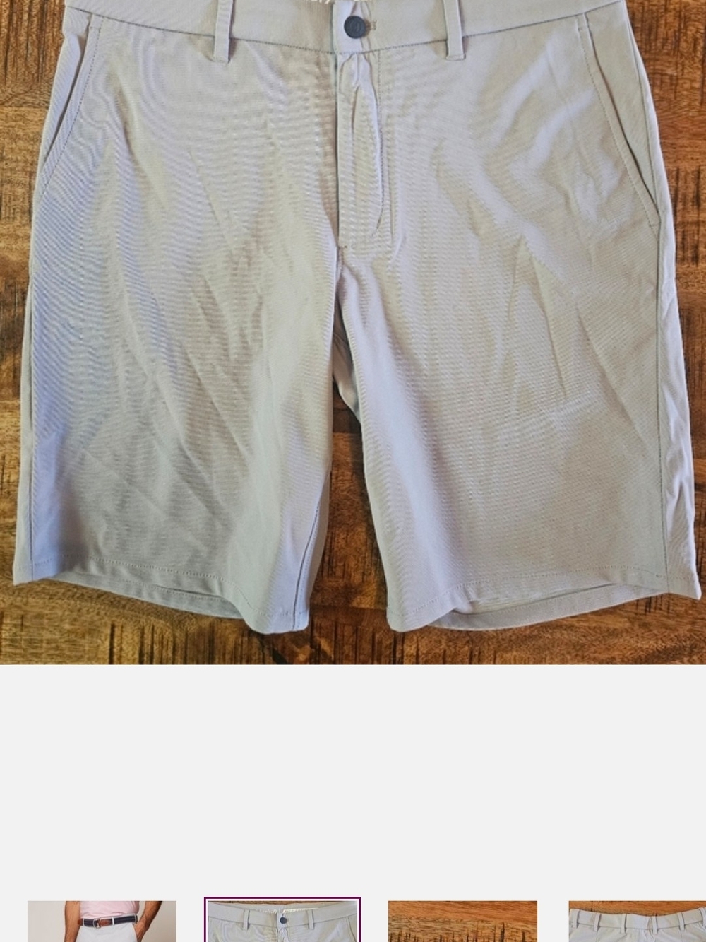 7 Diamonds Light Blue Flat Front Performance Shorts And JOHNNIE O SHORTS BUNDLE - Picture 2 of 4
